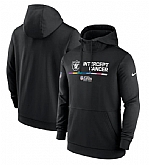 Men's Las Vegas Raiders Black 2022 Crucial Catch Therma Performance Pullover Hoodie,baseball caps,new era cap wholesale,wholesale hats